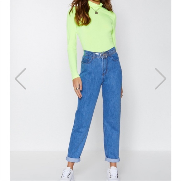 Nasty Gal Leg it High-Waisted Jeans - Picture 1 of 3